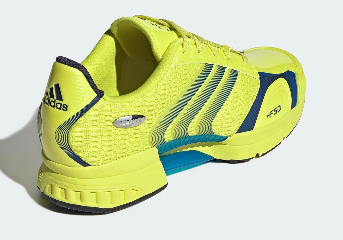 adidas F50 Hybrid Climacool in Acid Yellow with 3D-printed ventilation zones - detail view 3