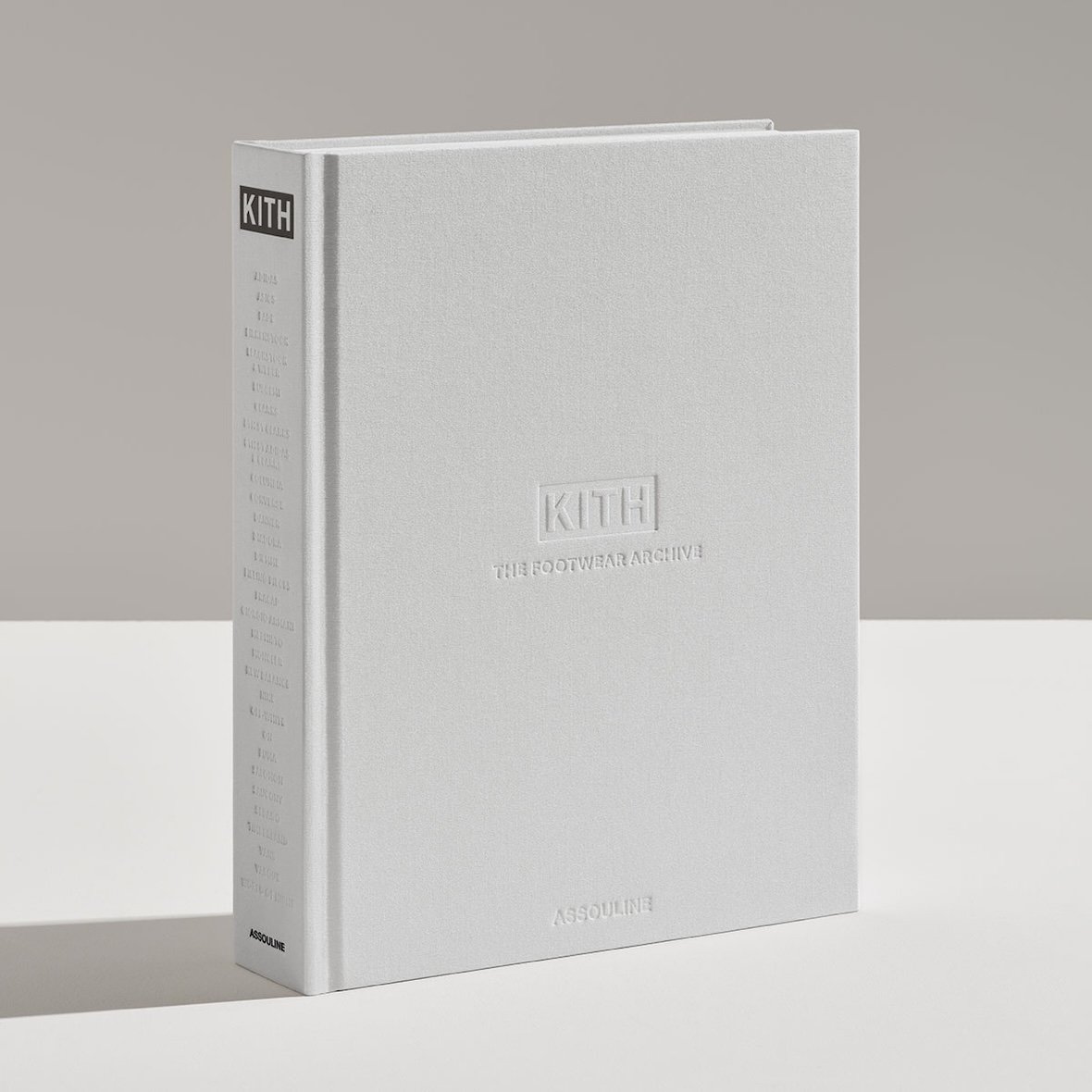 KITH: The Footwear Archive Assouline book cover and interior pages showcasing 700+ sneaker releases and unreleased samples from Ronnie Fieg's 15-year brand history - detail view 3