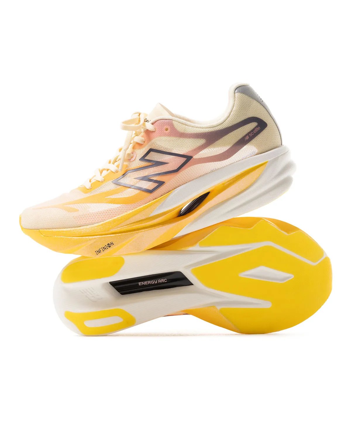 New Balance SuperComp Elite v6 performance marathon running shoe in lightweight FANTOMFIT mesh construction - detail view 2