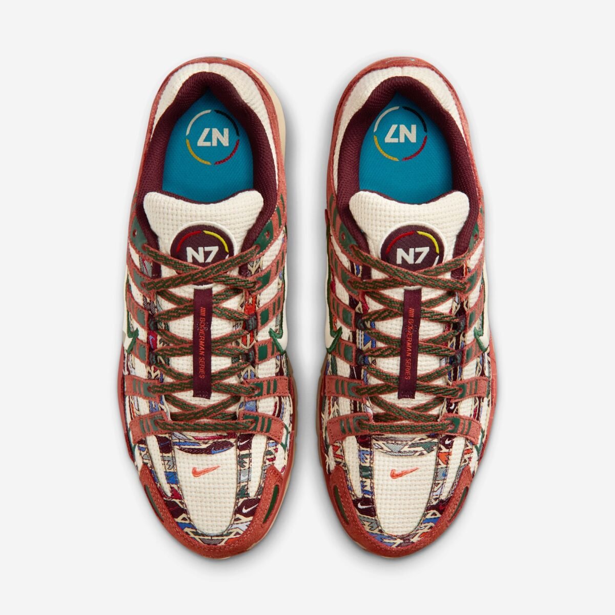 Nike P-6000 N7 colorway shown from multiple angles, featuring the N7 program design details - detail view 4