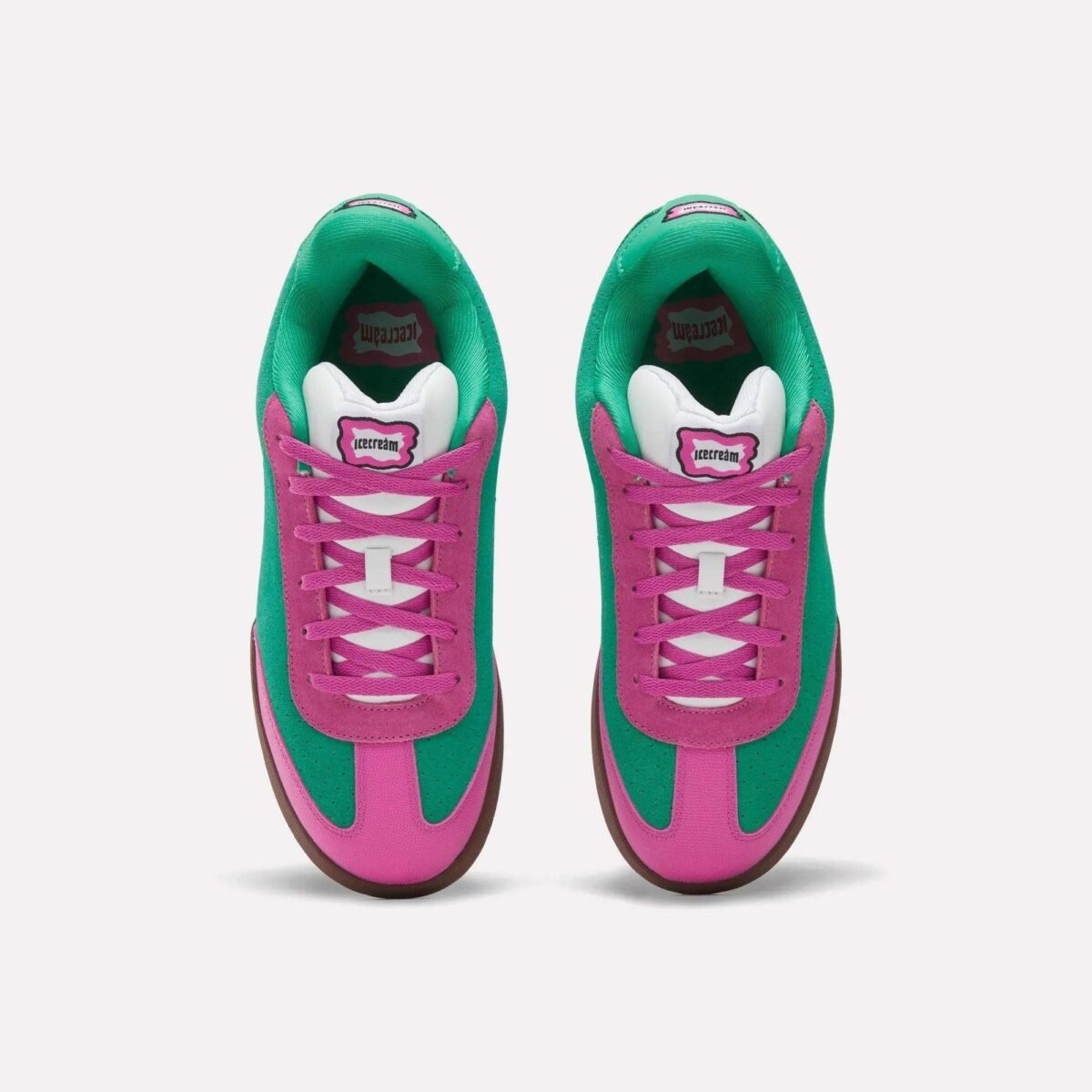 BBC Ice Cream x Reebok Board Flip Watermelon colorway featuring vibrant summer palette on classic skate silhouette - detail view 2