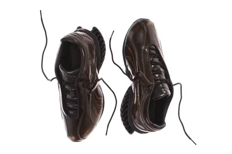 PUMA Cell Geo 1 x _J.L-A.L_ pack in Umbré brown and Midnight blue-black patent leather colorways - detail view 5