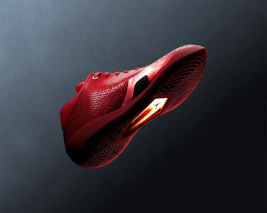 Air Jordan 41 basketball shoe inspired by gemstone design, showcasing faceted aesthetic and crystalline color palette