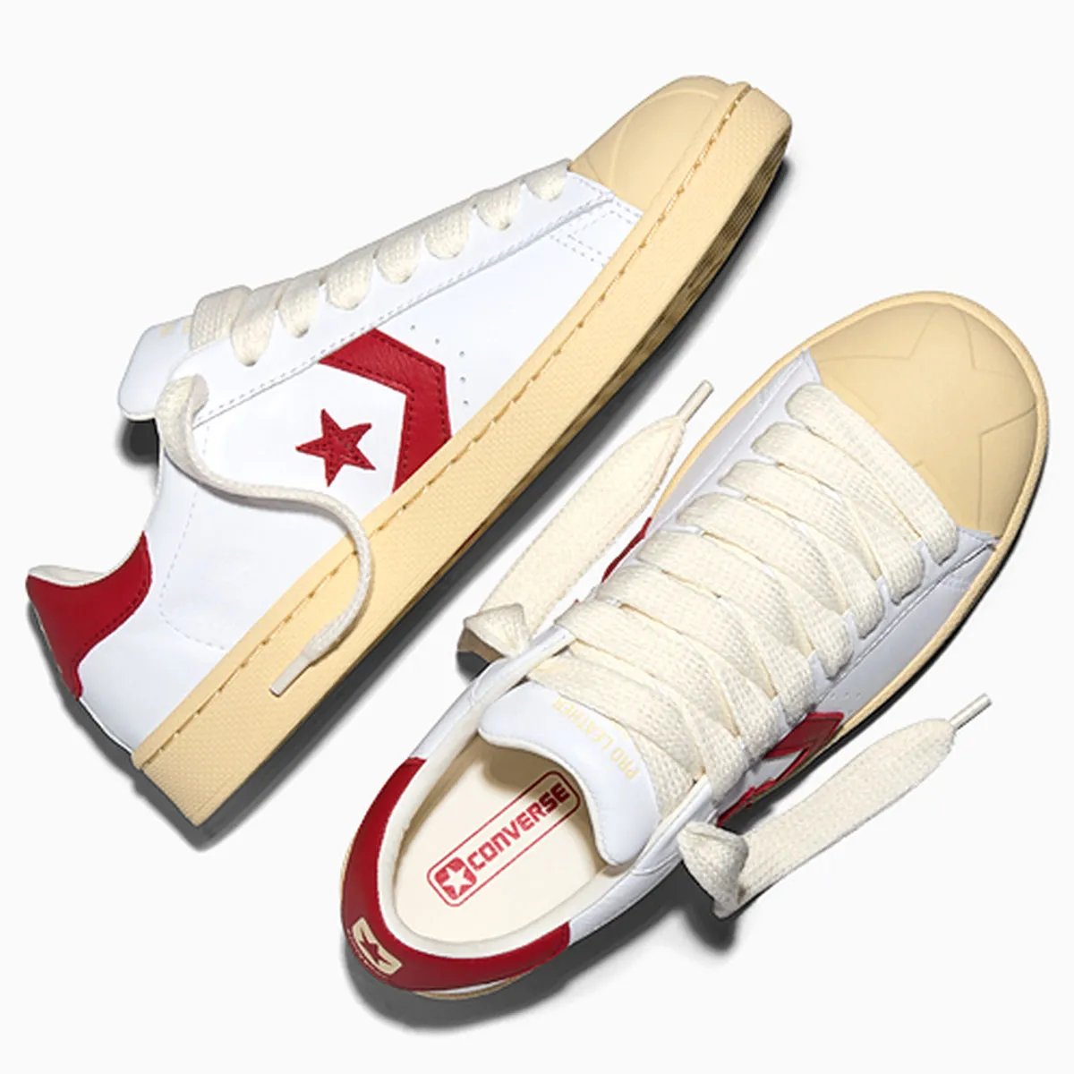 Converse x Tyler, The Creator 1908 Pro Leather in Black/Pristine, Bison/Dusty Citron, and White/Red colorways with suede construction and molded toe details