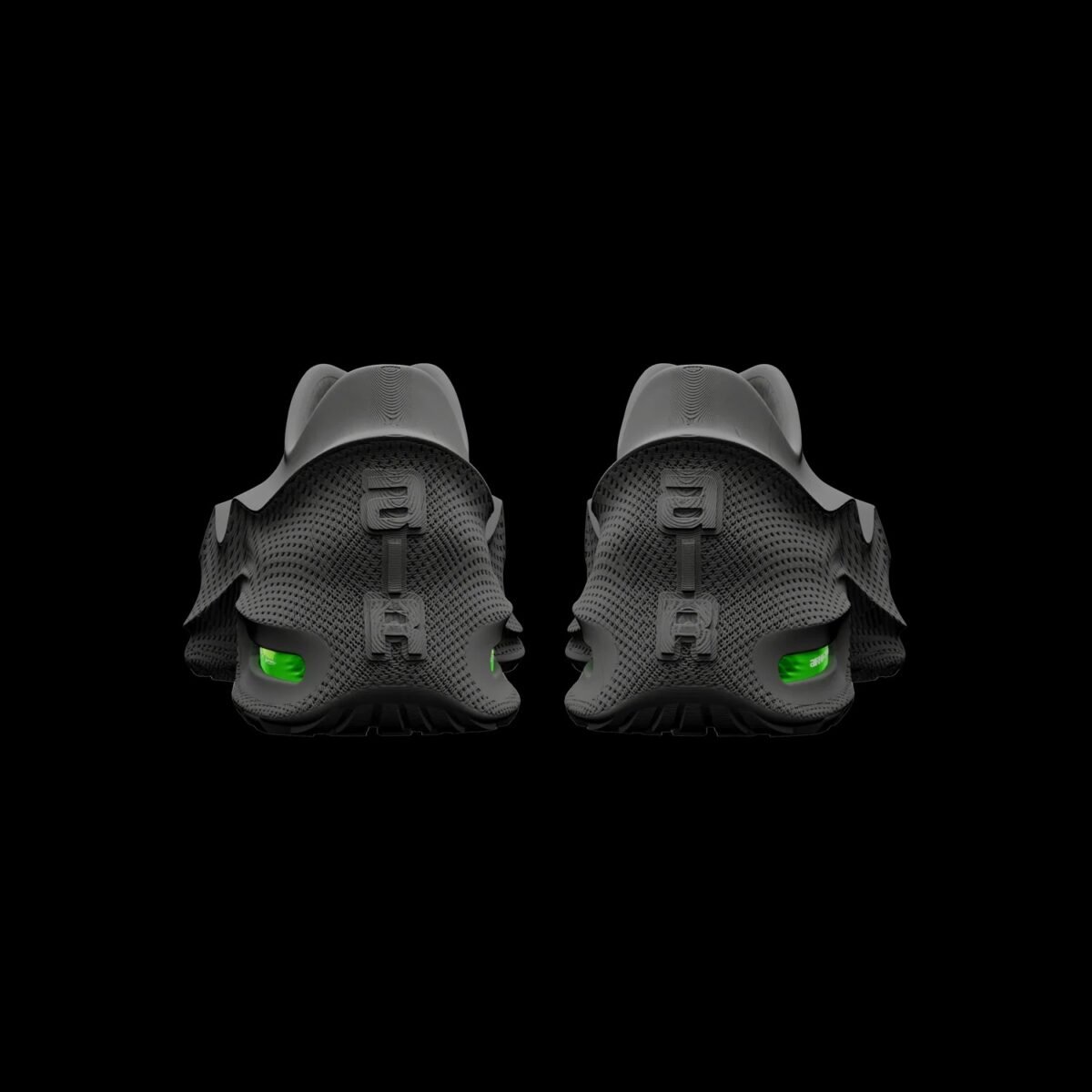Nike Air Max 1000 in Black with Volt accents, side profile view showing updated Air Max 1 silhouette - detail view 5