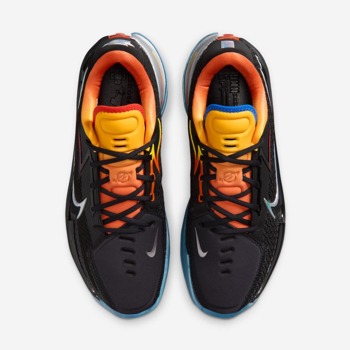 Nike G.T. Cut PE 'Before The Light' in black with metallic silver, cashmere, and orange accents from the Titan x Dylan Harper collaboration - detail view 5