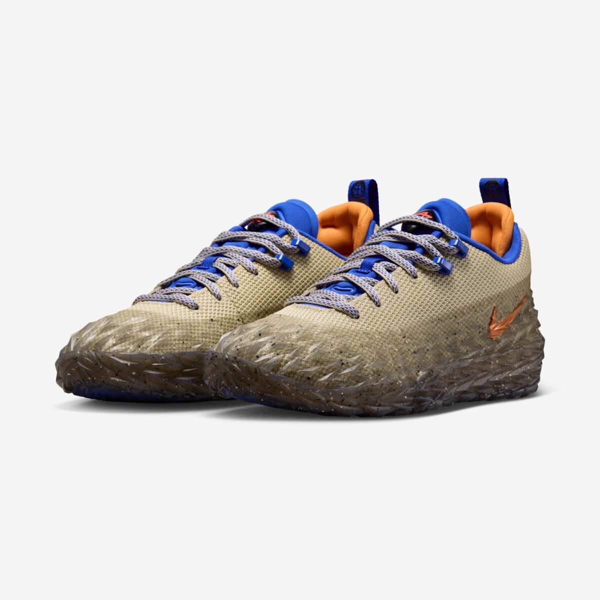 Cade Cunningham x Nike S.T. Charge PE "Rugged" in Rattan, Blue, and Orange colorway, style code IZ6735-200 - detail view 1