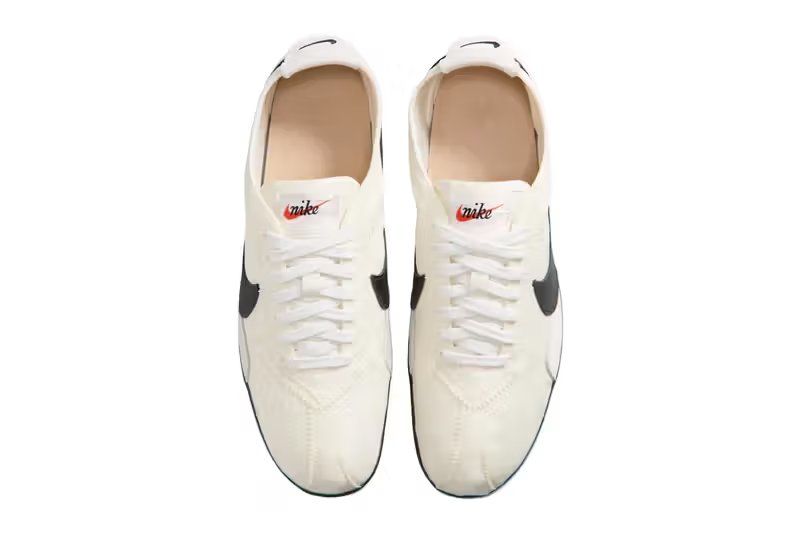 Nike Moon Shoe in Soft Pearl and Black, the 1971 Bill Bowerman design with iconic waffle-pattern sole construction - detail view 5