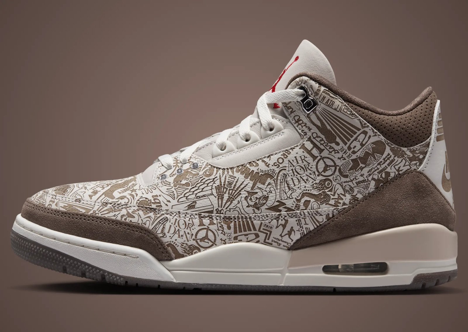 Air Jordan 3 Retro Laser Surfaces With All-Over Print Graphics - detail view 3
