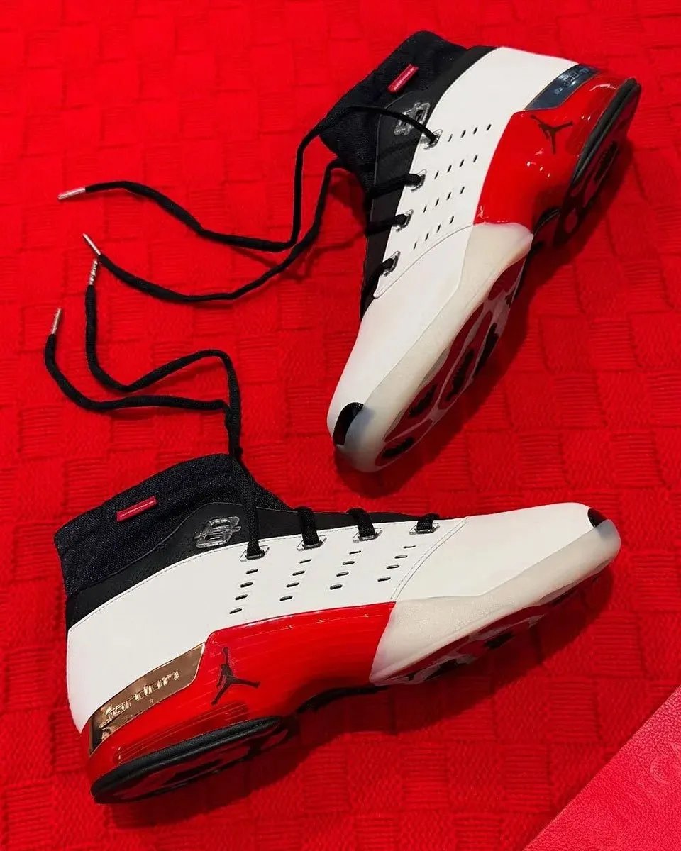 Infinite Archives x Air Jordan 17 Low in Varsity Purple and Varsity Red colorways, Spring 2027 release - detail view 3