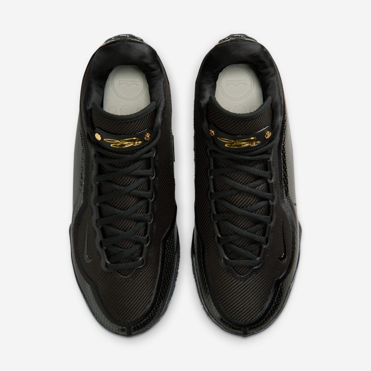 Nike LeBron 23 Masked Menace in black with protective mask-inspired design elements - detail view 4