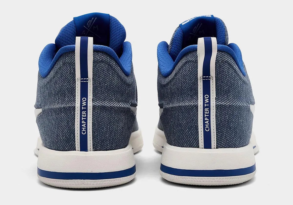 Nike Book 2 "Must Be The Denim" colorway featuring tonal denim construction, releasing March 20, 2026 - detail view 2