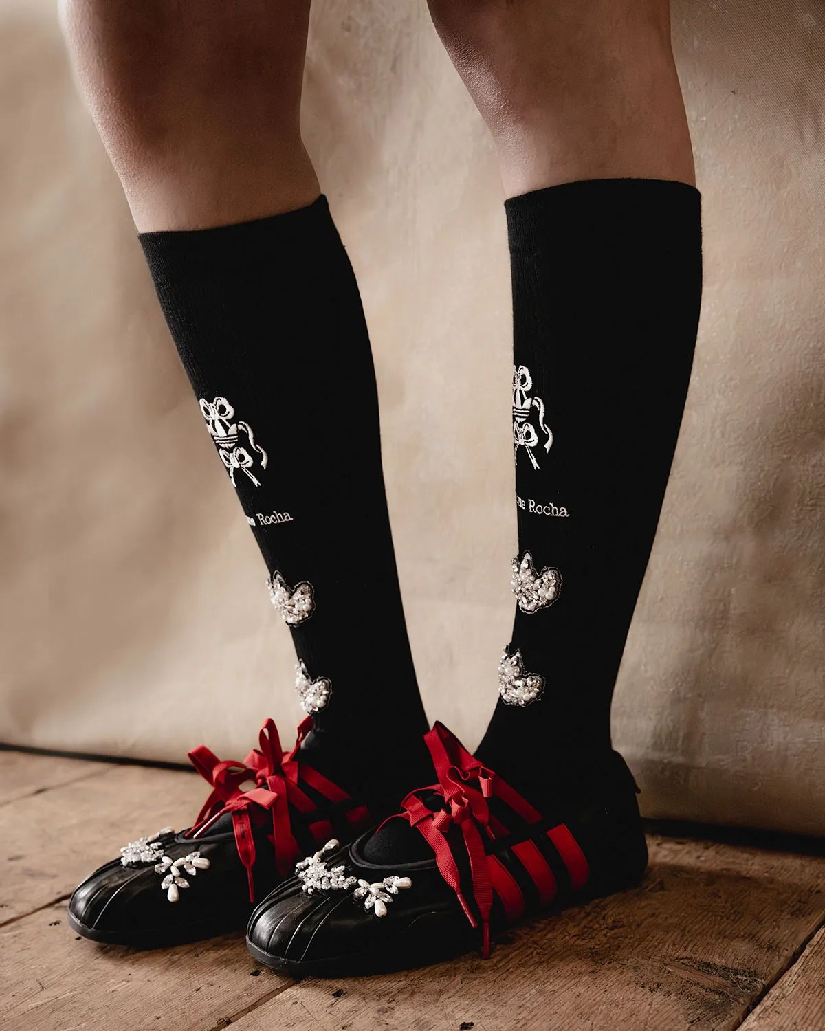 adidas Originals x Simone Rocha collaboration announcement featuring elevated sportswear design - detail view 3