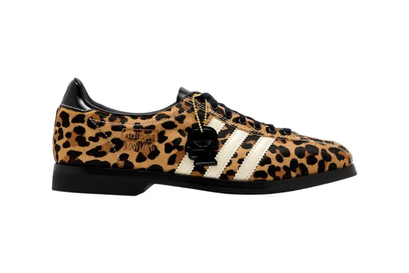 Brain Dead x adidas Originals Samba Bowling Animal Pack in Cheetah and Snakeskin colorways, featuring premium textile uppers with animal print and exaggerated bowling-style overlays - detail view 2