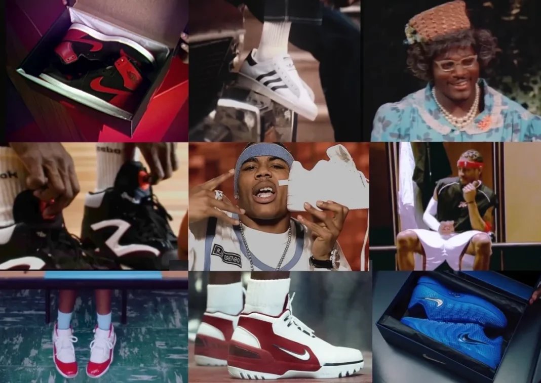 Foot Locker's "It Will Always Be Foot Locker" campaign montage featuring iconic sneakers and athletes spanning five decades of sneaker culture - detail view 1
