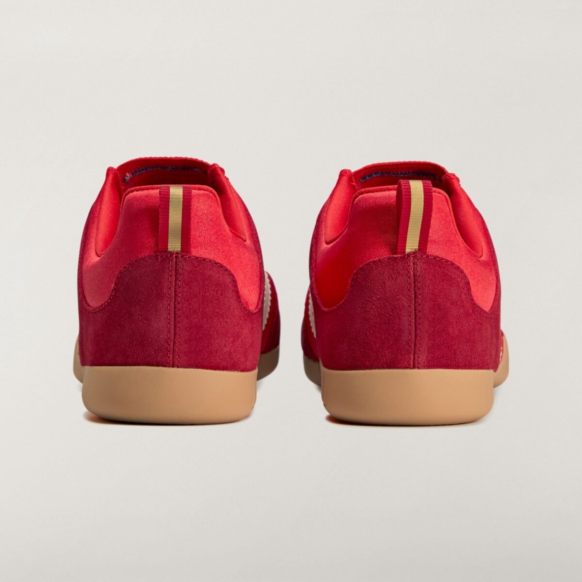 Bad Bunny x adidas Ballerina Vivid Red, inspired by Puerto Rico's flamboyán trees, releasing May 30, 2026 - detail view 5