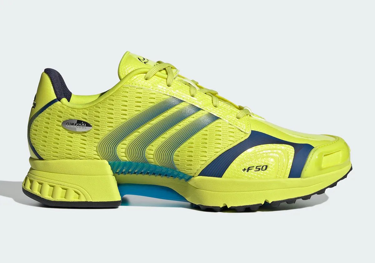 adidas F50 Hybrid Climacool in Acid Yellow with 3D-printed ventilation zones - detail view 1