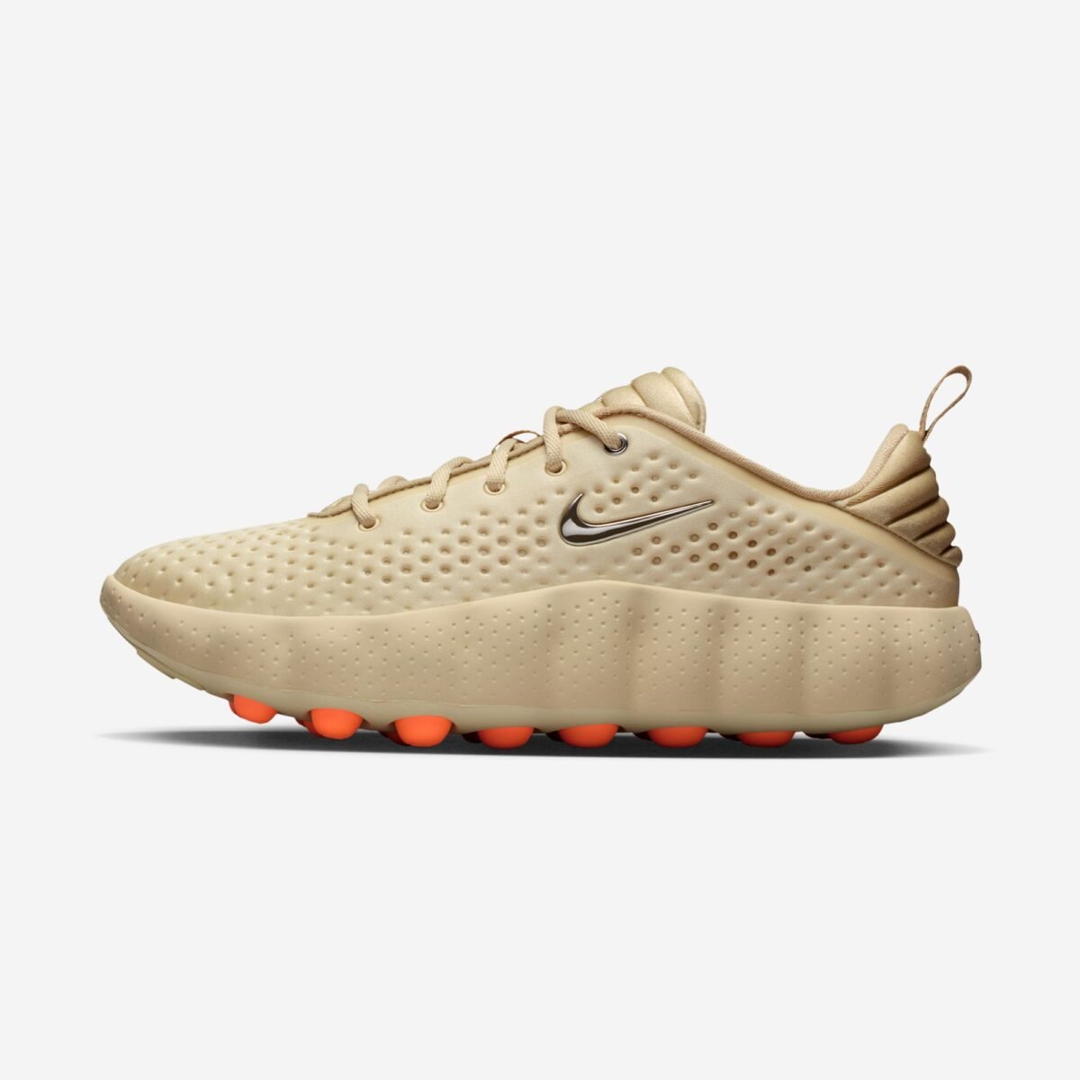 Nike Mind 002 in Light Smoke Grey colorway, full profile view showing neutral grey upper and structured silhouette - detail view 2
