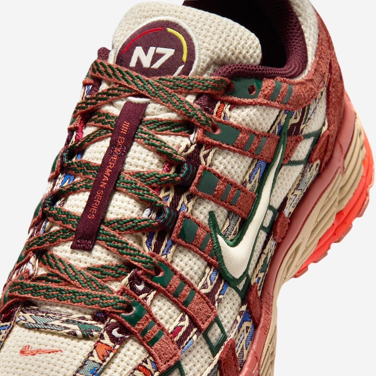Nike P-6000 N7 colorway shown from multiple angles, featuring the N7 program design details - detail view 5