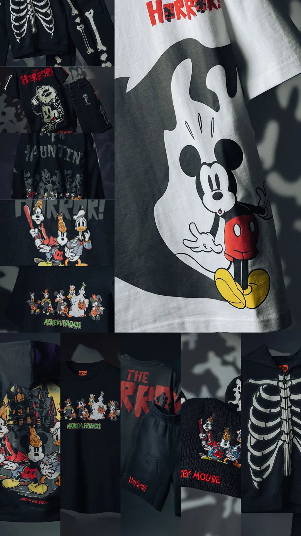 Disney Mickey & Friends Halloween collection by Shoe Palace featuring classic characters in seasonal colorways