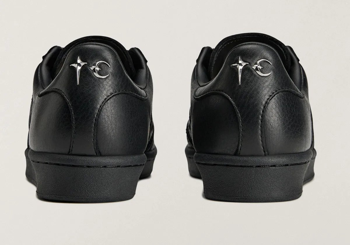 Thug Club x adidas collaborative capsule collection featuring reworked classic adidas silhouettes with distressed design details - detail view 5