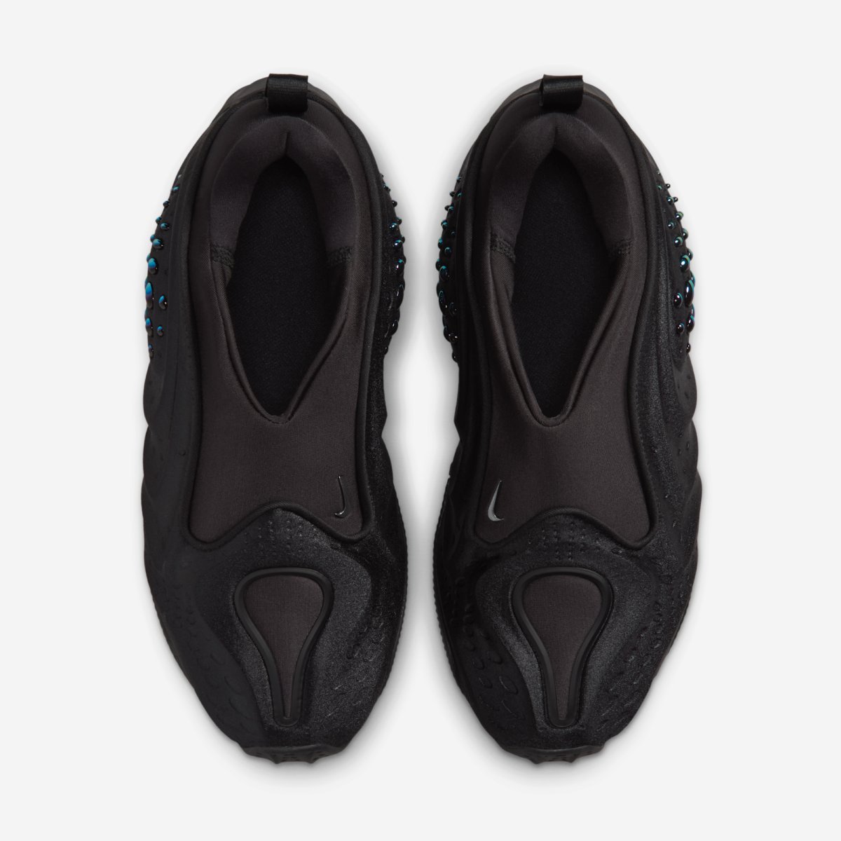 Nike First Sight Shadow WMNS in Black and Metallic Dark Grey colorway, women's silhouette side profile view - detail view 4