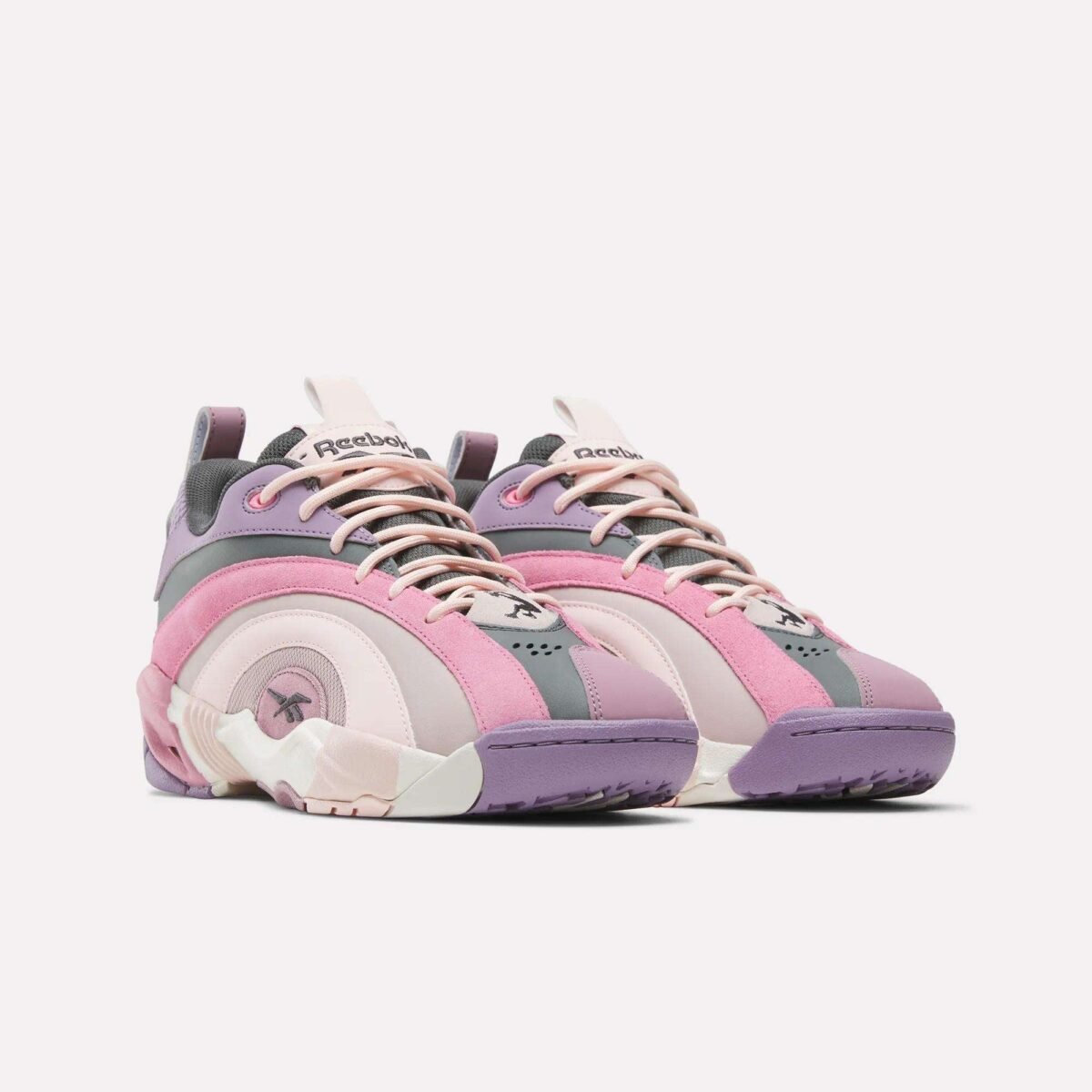 Reebok Shaqnosis Low in Muted Mauve colorway, lateral view - detail view 1