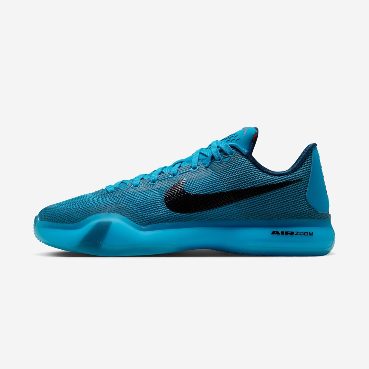 Nike Kobe 10 Protro "5AM Flight" in Blue Lagoon and Black, inspired by Kobe Bryant's early-morning rehab work - detail view 2