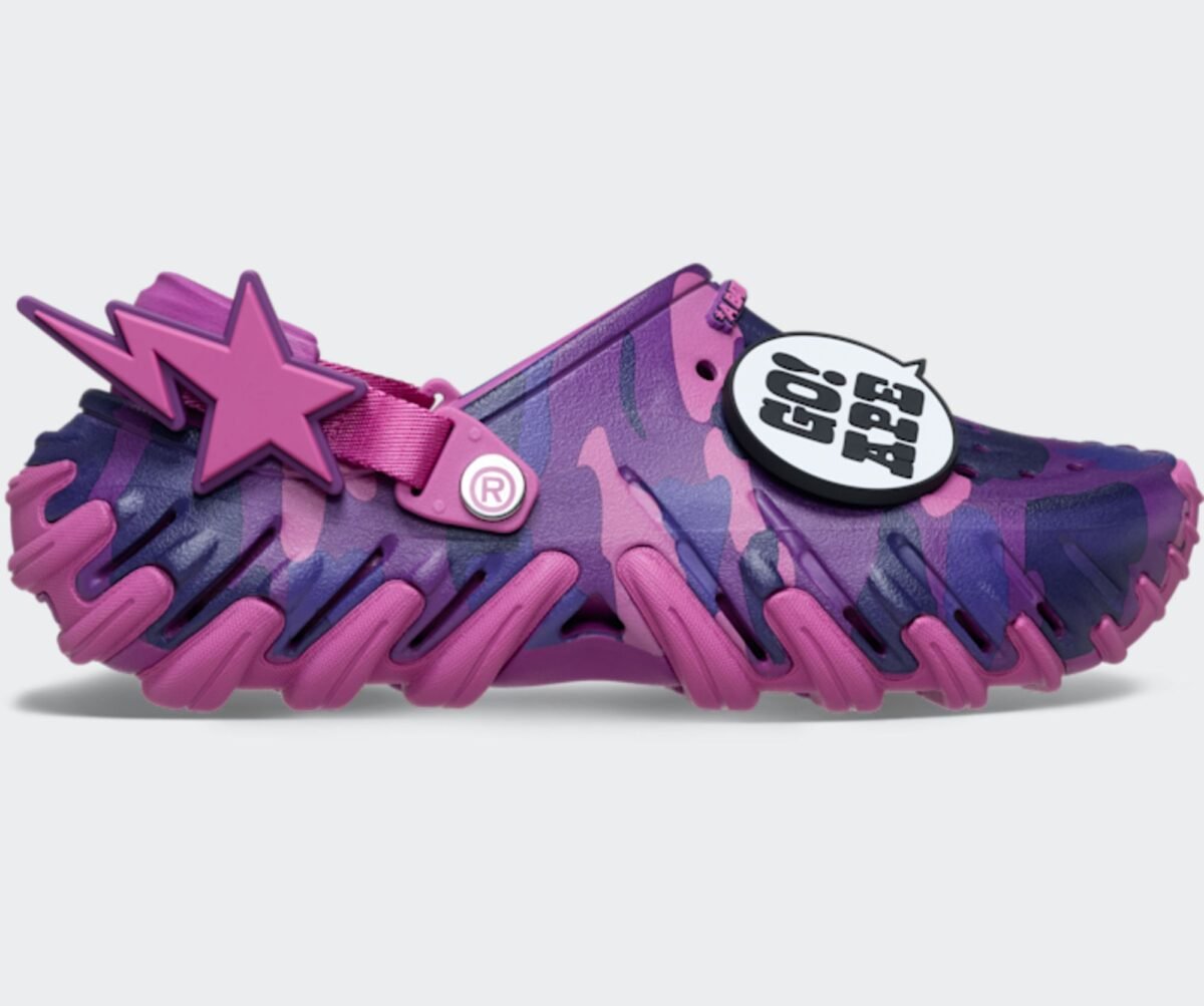 BAPE x Crocs Echo RO Clog Grapeberry Releases May 2026
