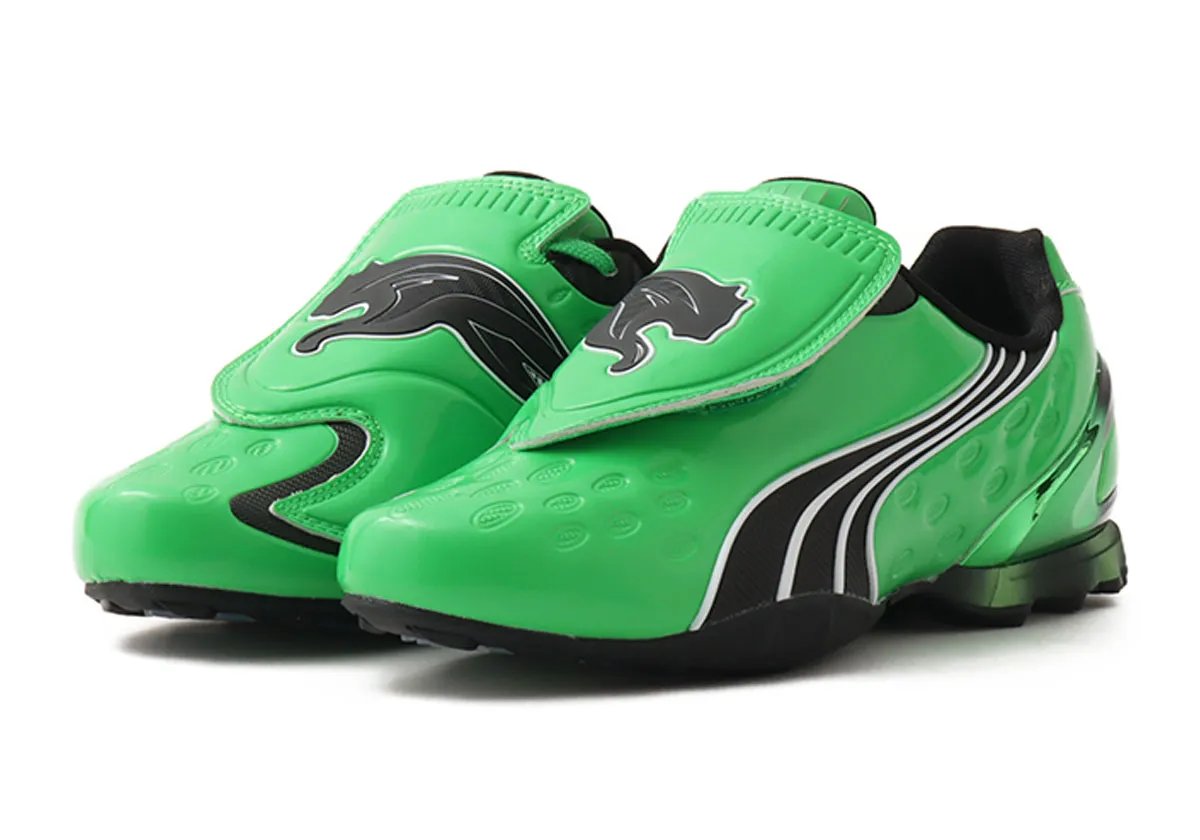 PUMA VS-1 Contact in spring colorway, side profile view showcasing V1 boot-inspired silhouette - detail view 3