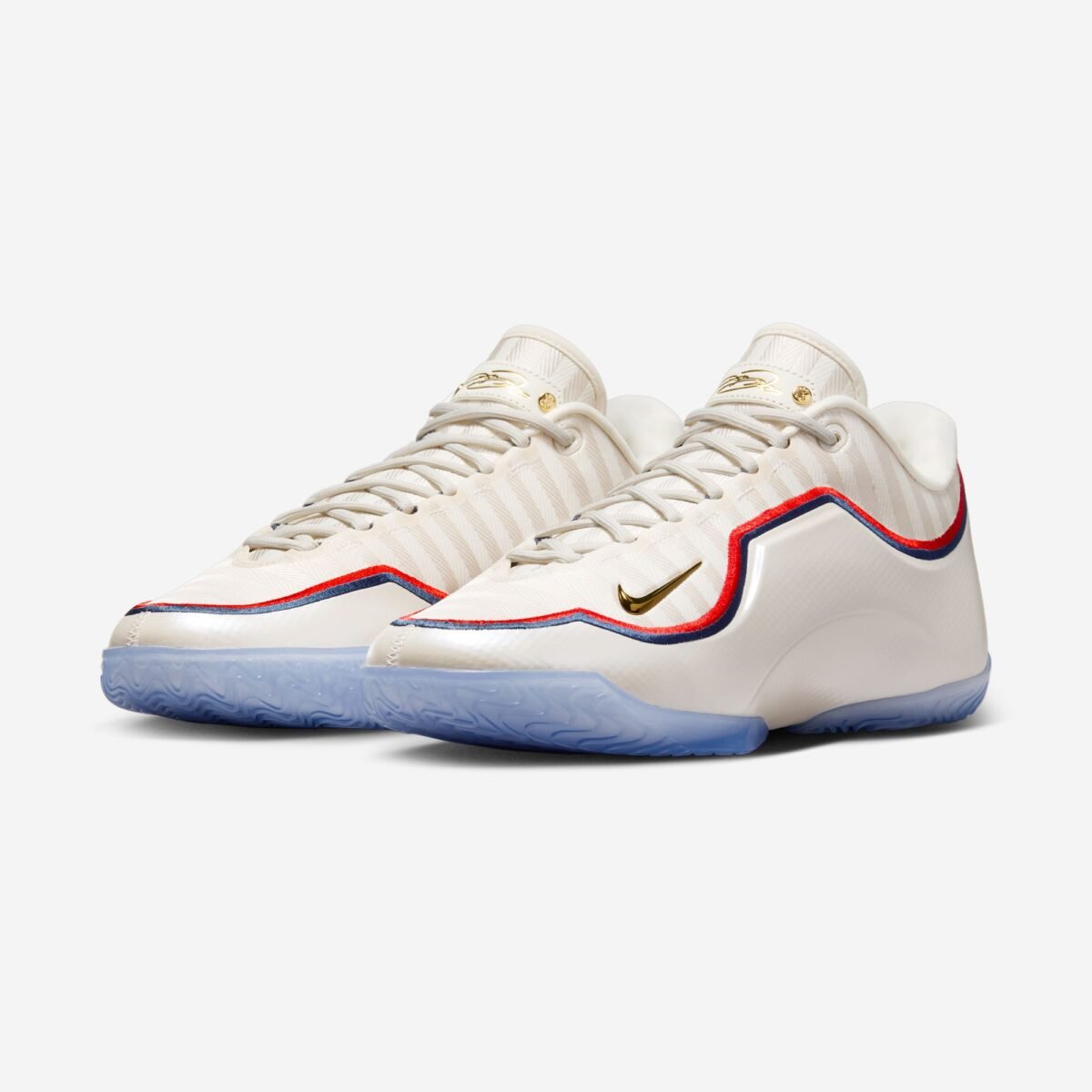 Nike LeBron 23 'Old Glory' colorway featuring patriotic design elements inspired by LeBron James' 25-point performance - detail view 1
