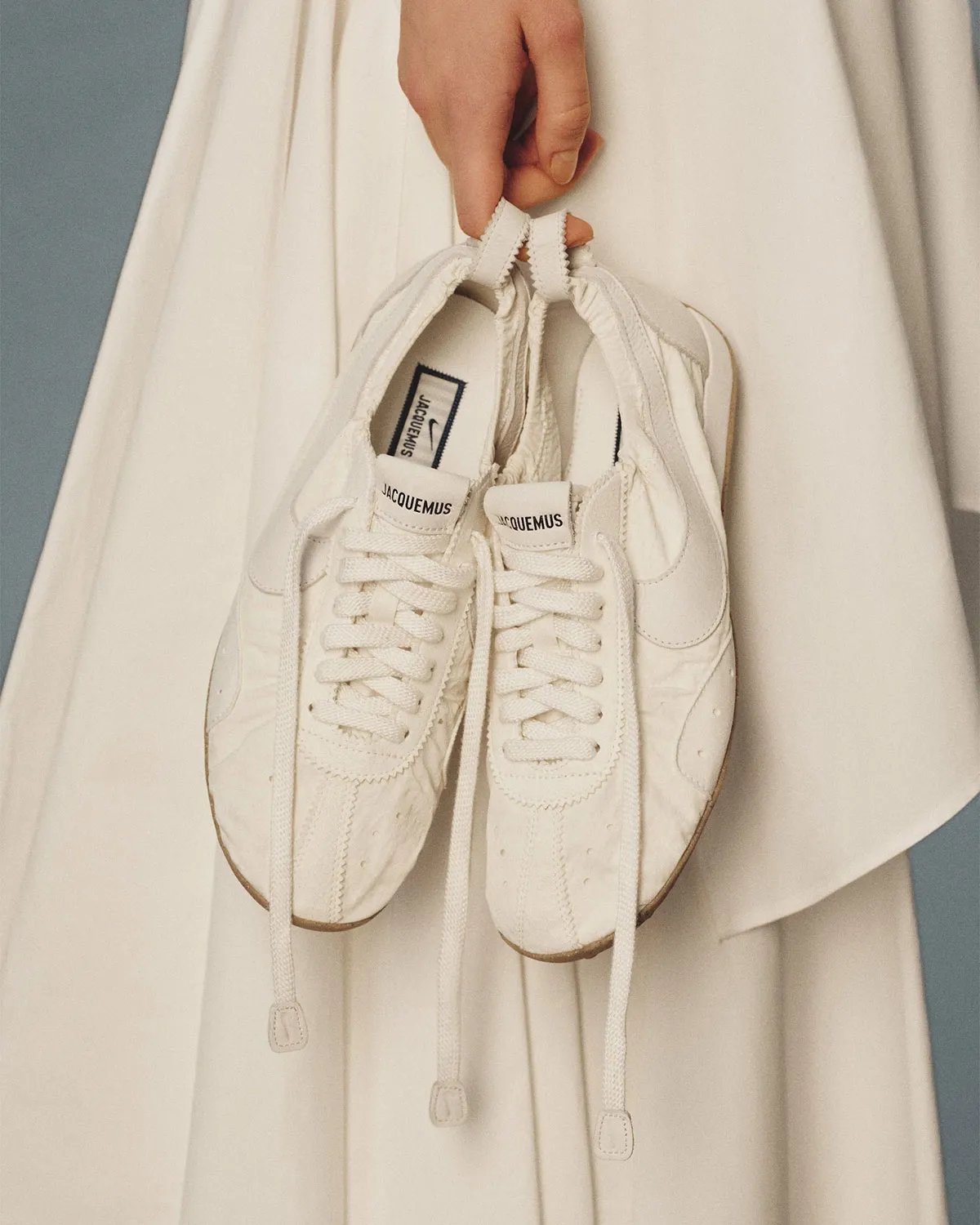 Nike x Jacquemus Moon Shoe collaboration featuring refined proportions and streamlined silhouette - detail view 5