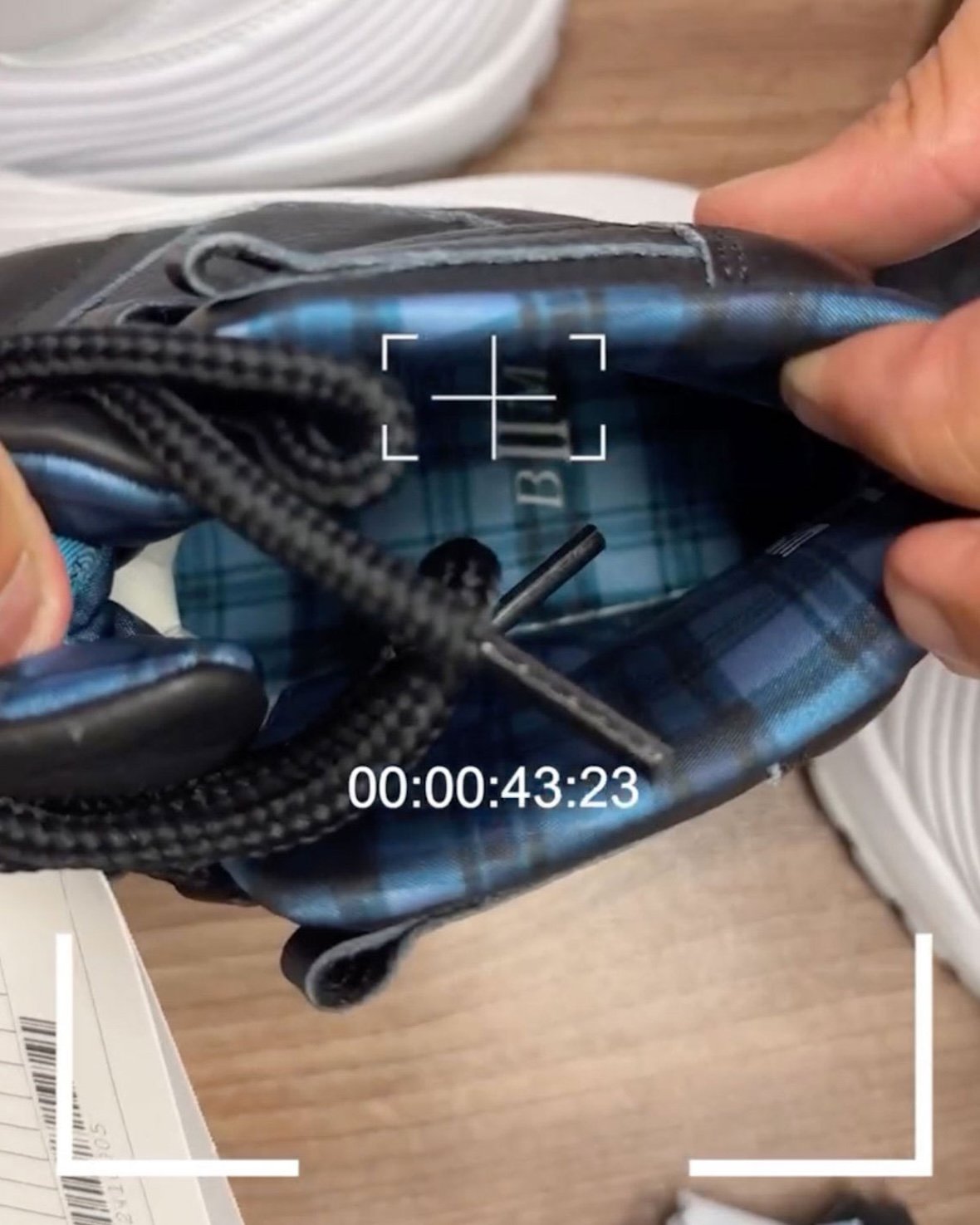 Boyz II Men Air Jordan 11 design samples showing wave graphics, plaid, and polka dot prototypes from the collaborative project - detail view 4