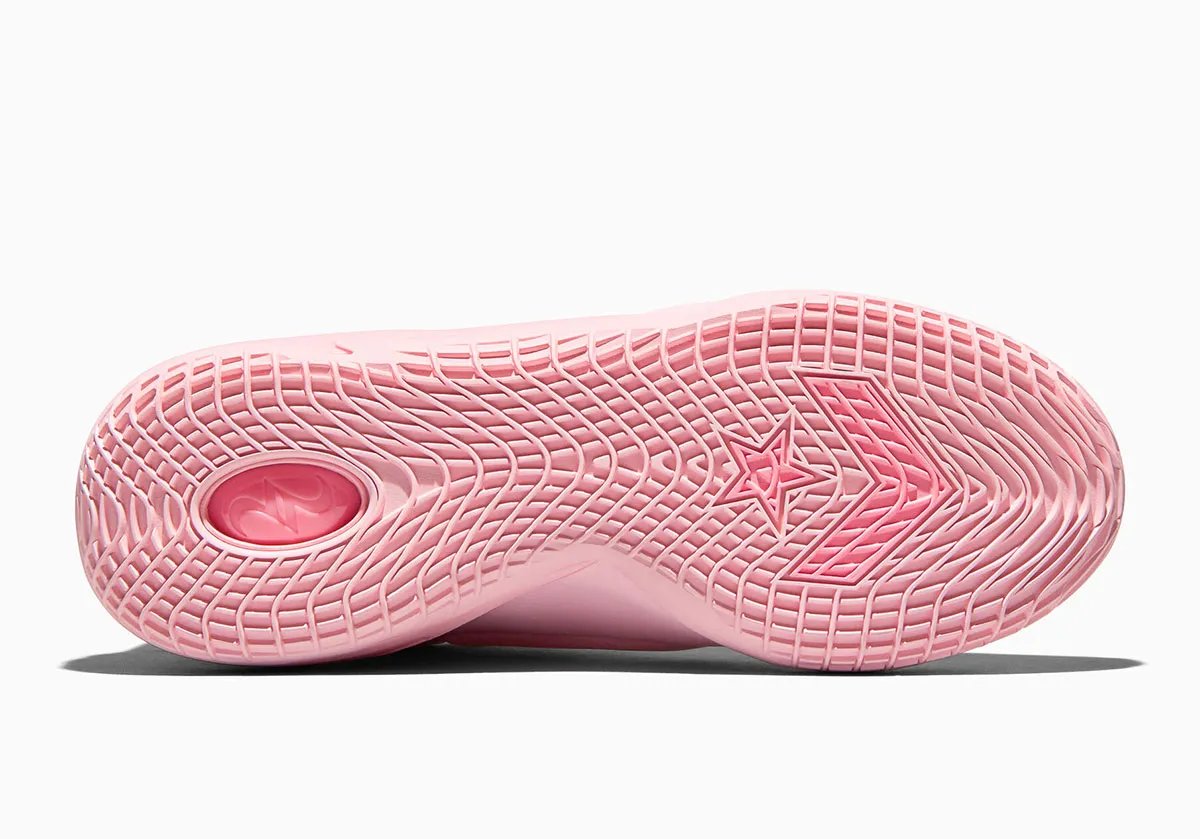 Converse SHAI 001 in monochrome pink, showcasing the silhouette's clean tonal aesthetic - detail view 2