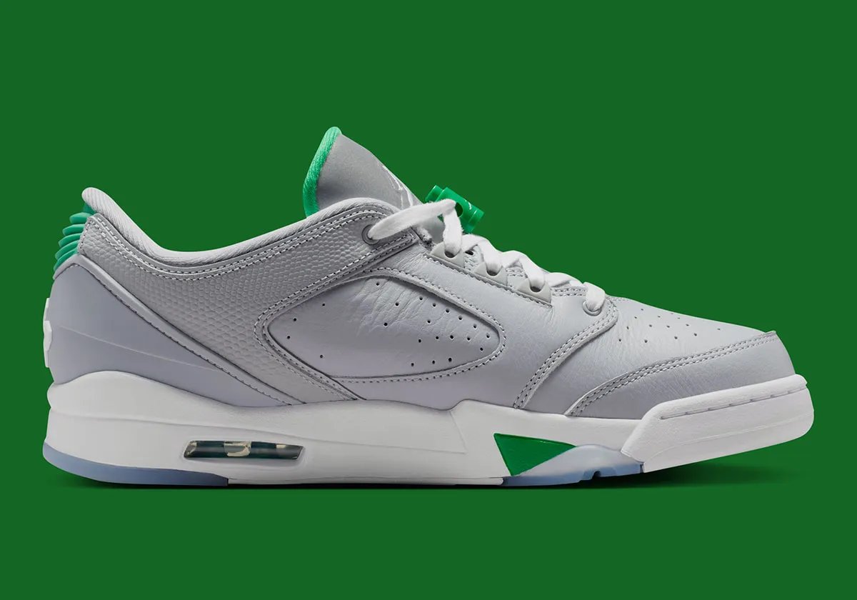 Jordan Sixty Plus in Wolf Grey—hybrid silhouette making its low-top debut with neutral colorway - detail view 3