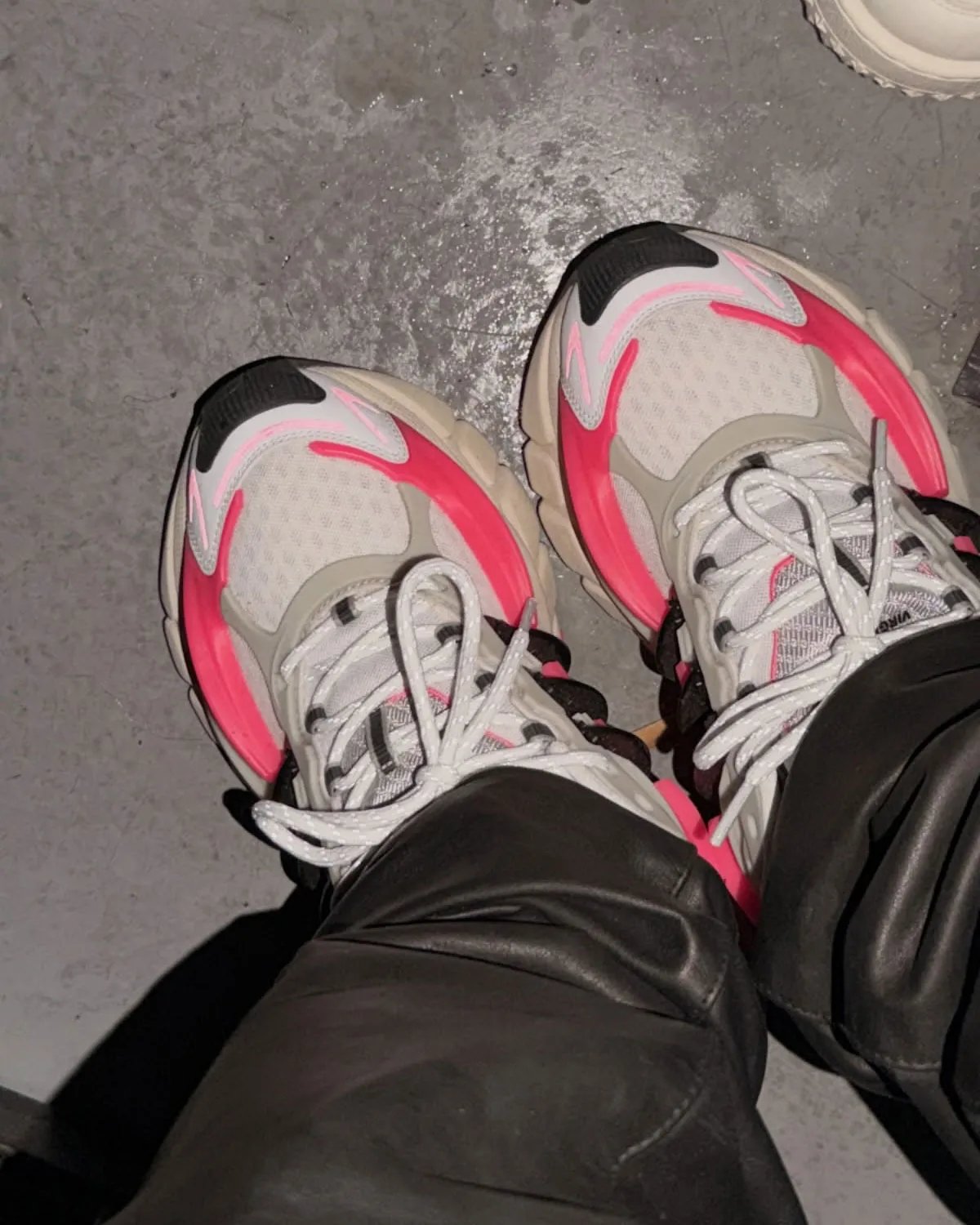 adidas Jellyfish in hot pink colorway, showcased from lateral and medial angles - detail view 2