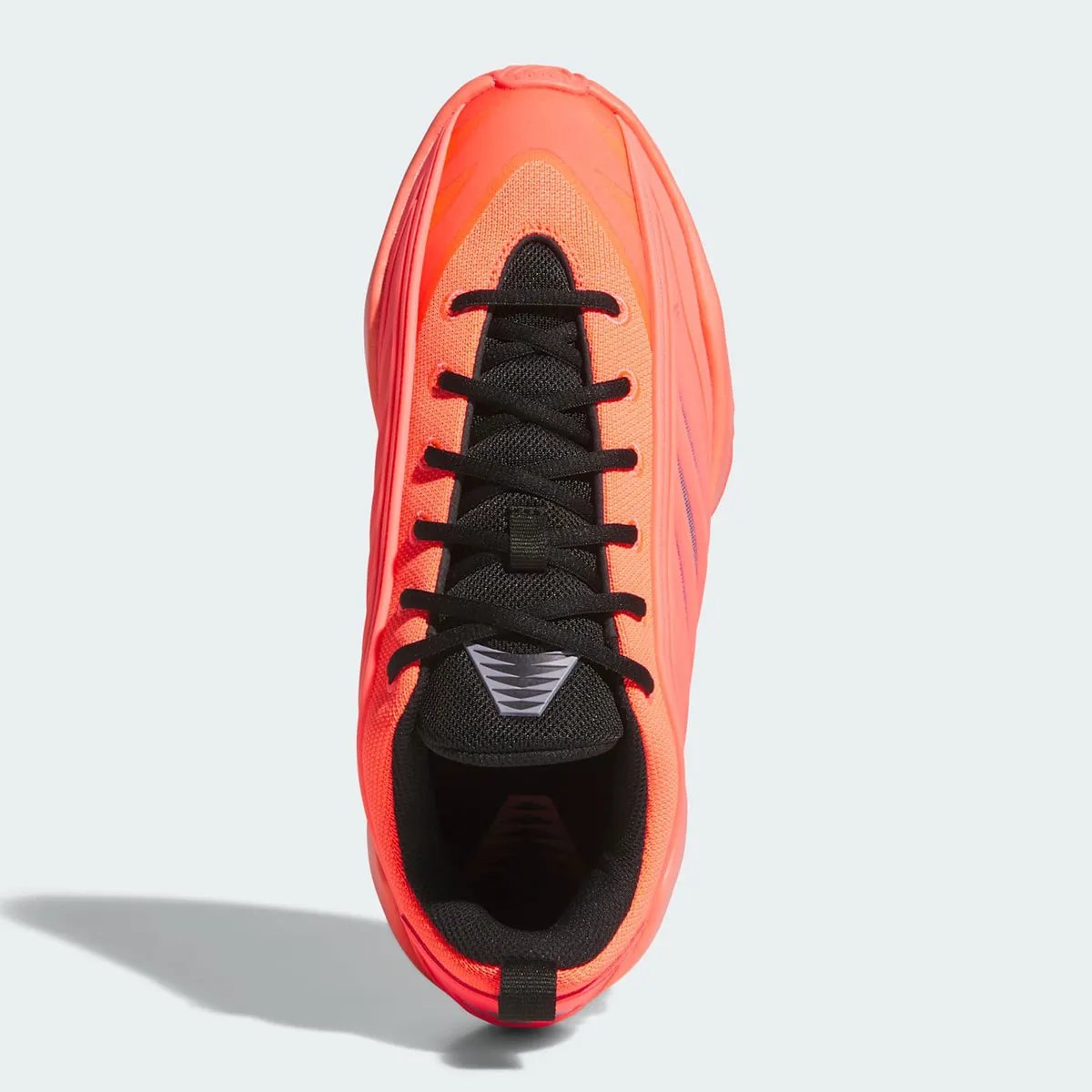 adidas Believe That Anthony Edwards in Solar Turbo colorway with core black midsole and slate accents - detail view 3