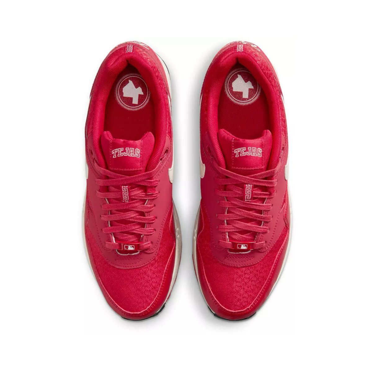 Nike Air Max 1 City Connect Texas Rangers colorway featuring team-inspired design elements and visible Air unit - detail view 4