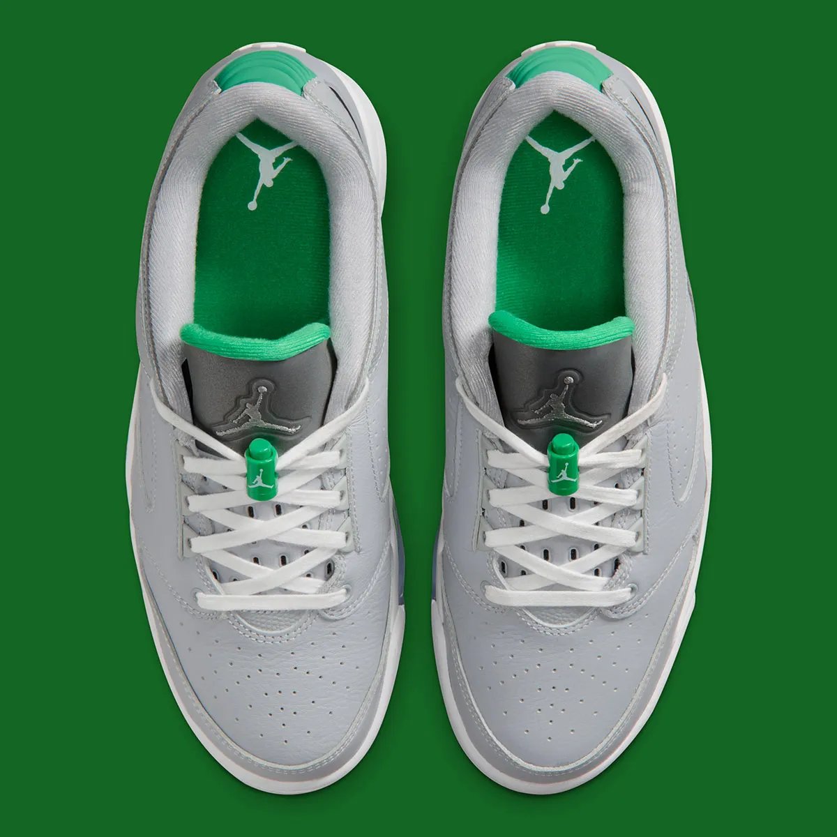 Jordan Sixty Plus in Wolf Grey—hybrid silhouette making its low-top debut with neutral colorway - detail view 4