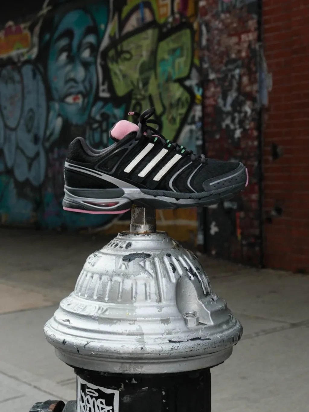 UNheardof x adidas AdiStar Control 5 'Doggy Runner' in colorway detail, showing upper construction and midsole design