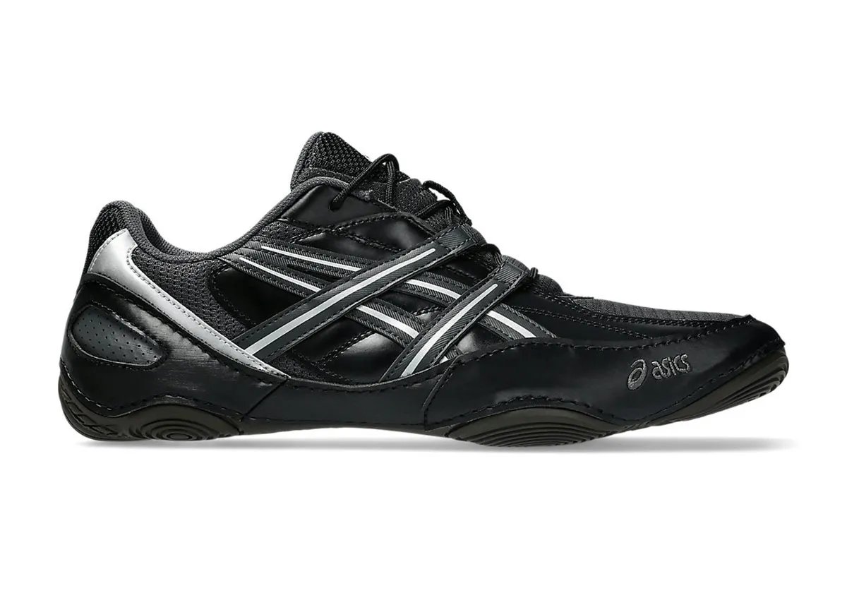 ASICS Hypersync low-profile running sneaker in neutral colorway, side profile view - detail view 3