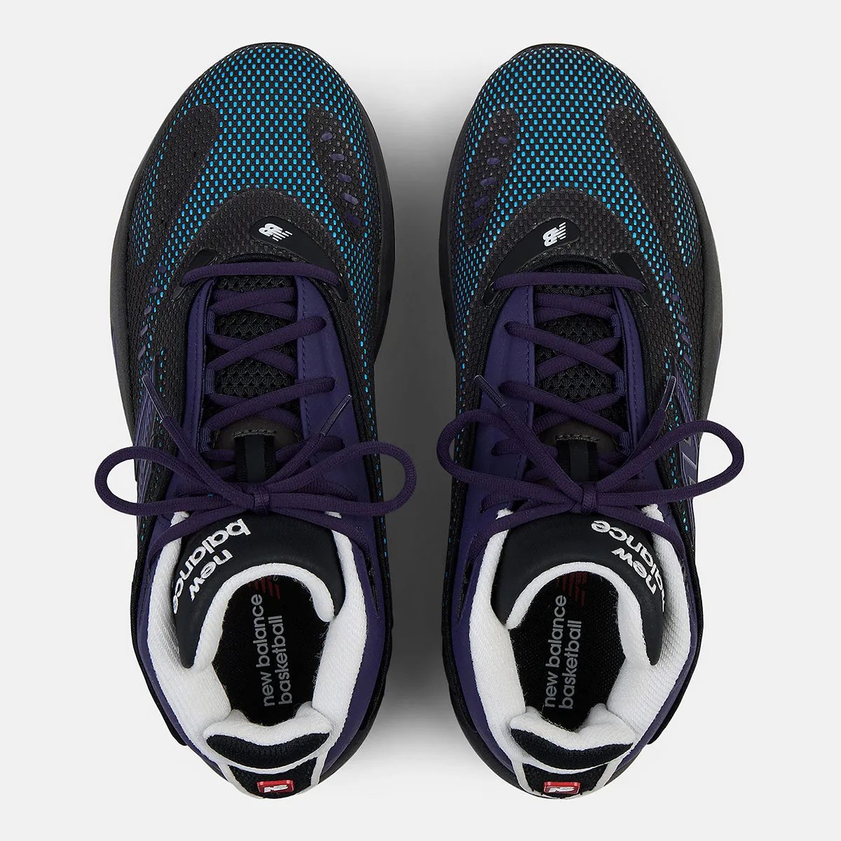 New Balance P400 in Black/Boysenberry colorway with Fresh Foam X cushioning, side view - detail view 3