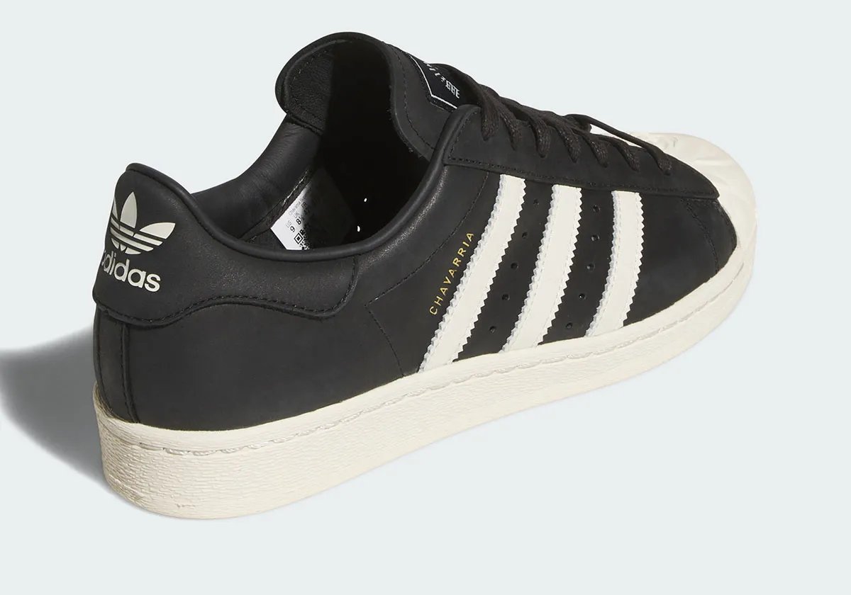 adidas Superstar with rose floral detailing designed by Willy Chavarria, featuring the classic shell toe and three stripes with ornamental accents - detail view 1