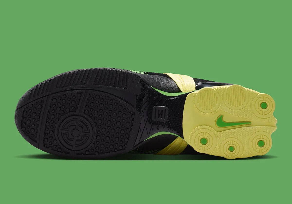 Nike T90 Shox Magia with Total 90 circular heel logo and goalkeeper-inspired textile graphics - detail view 5