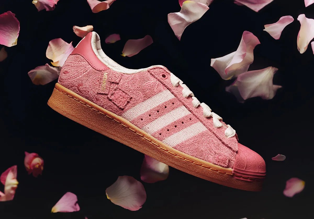 MENACE x adidas Superstar Arrives in Old Rose - detail view 1