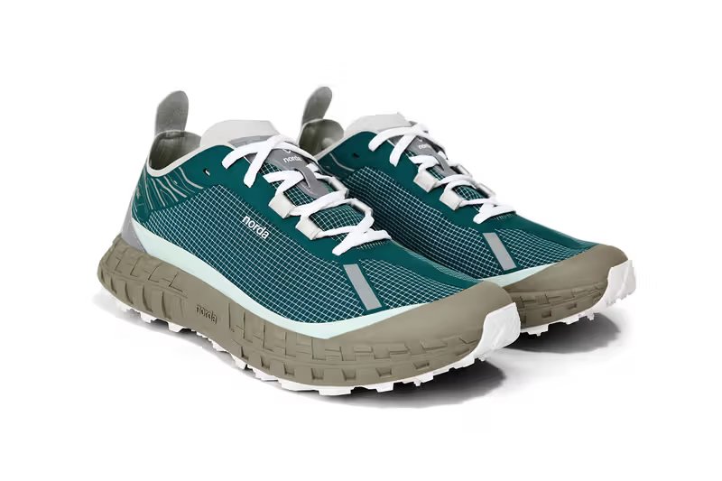 Norda SS26 Kaleidoscopic collection featuring cosmic gradient and camo colorway silhouettes - detail view 3