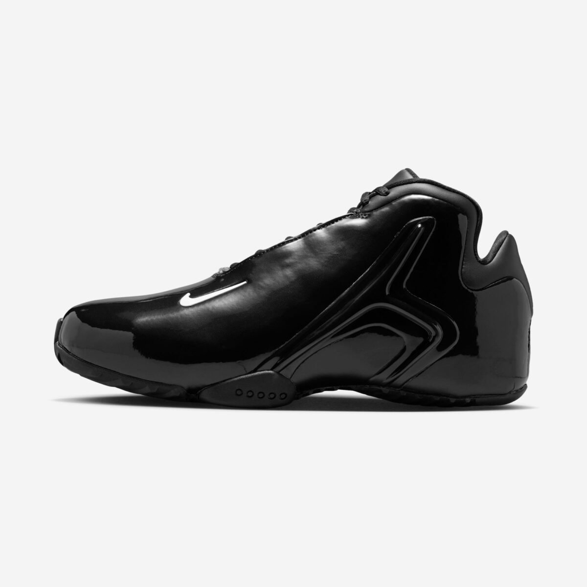 Nike Hyperflight Premium in all-black colorway, featuring premium construction and performance-forward silhouette design - detail view 2