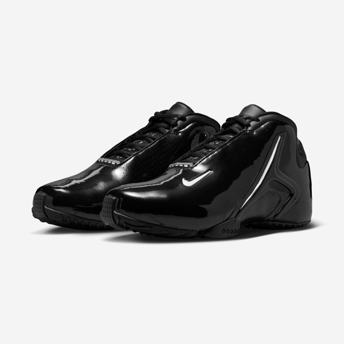 Nike Hyperflight Premium in all-black colorway, featuring premium construction and performance-forward silhouette design - detail view 1