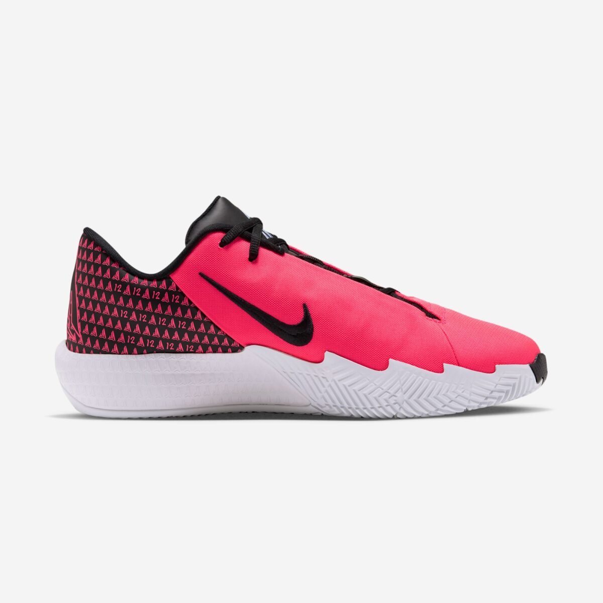 Nike Ja Twelve Time in Solar Red colorway with photon dust and cobalt bliss accents, September 2026 release - detail view 3