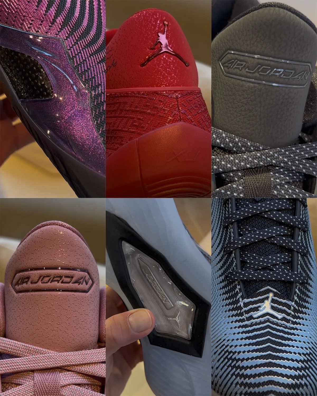 Air Jordan 41 featuring visible carbon fiber shank and faceted TPU design with Nanoprint upper technology - detail view 5